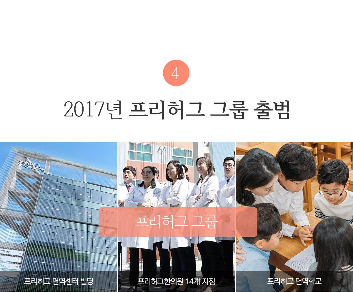 2017년 프리허그 그룹 출범